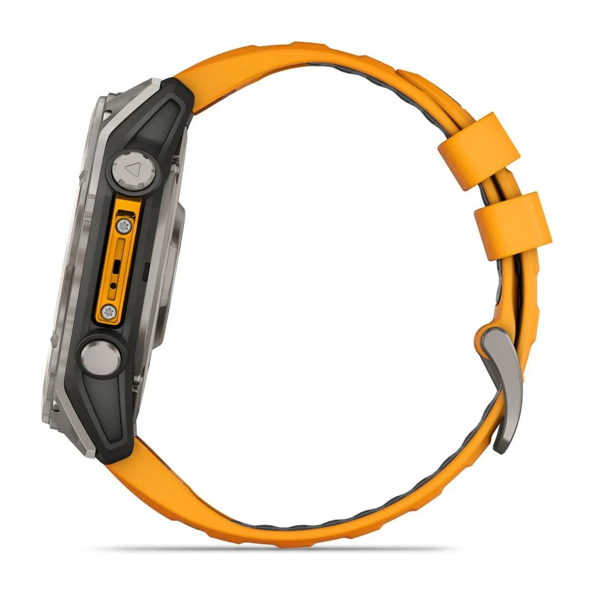 fenix 8 – 51 mm, AMOLED Sapphire, Titanium with Spark Orange/Graphite Silicone Band