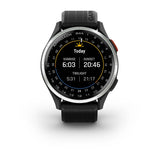 Garmin Approach S44 Silver Aluminium Bezel with Black Silicone Band