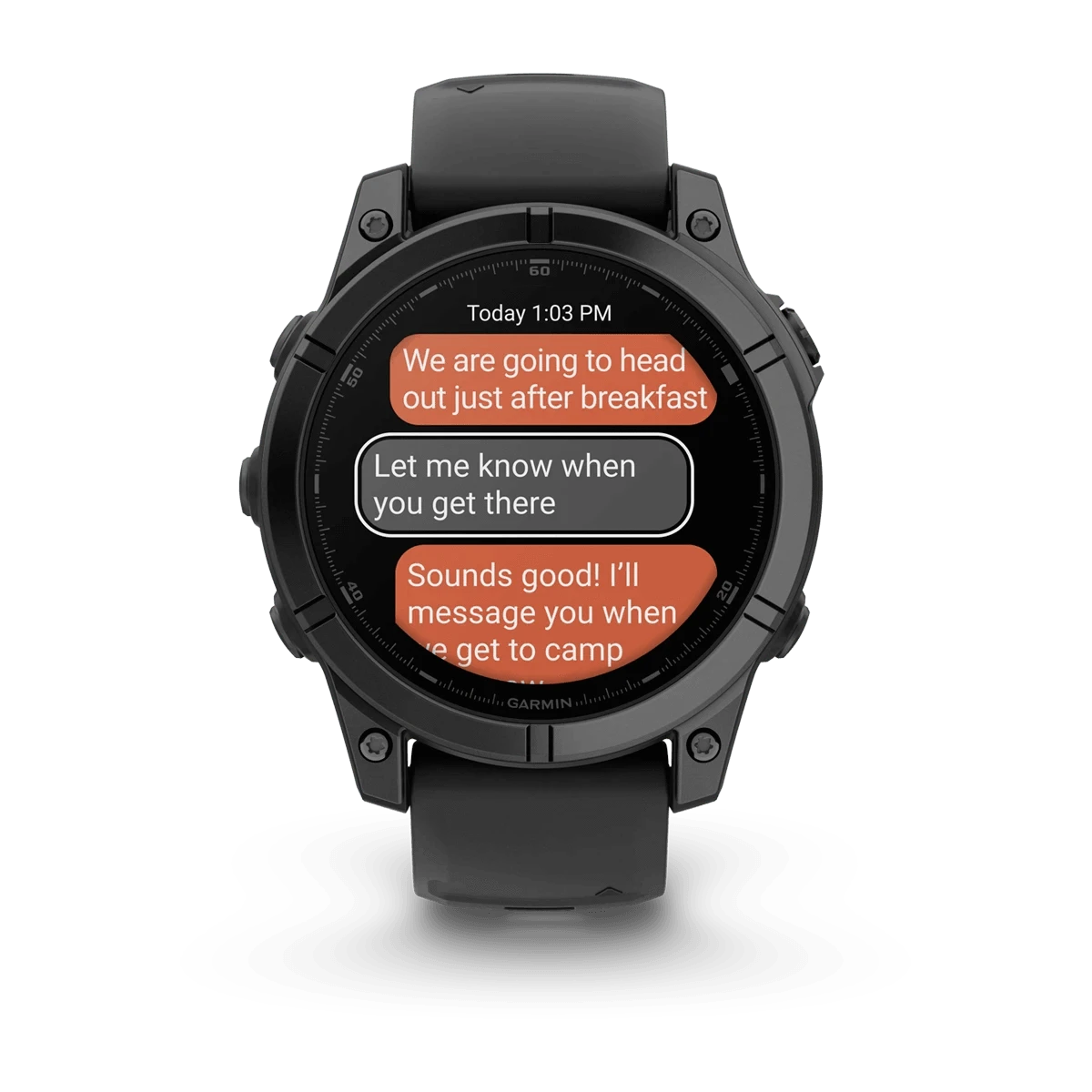 Garmin fenix E – 47 mm, AMOLED Slate Grey Steel with Black Silicone Band