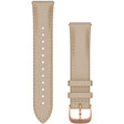 Quick Release Band 20mm – Light Sand Italian Leather with 18K Rose Gold PVD hardware