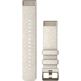 Garmin QuickFit 20 Watch Bands, Cream Heathered Nylon with Soft Gold Hardware - Fitness New Zealand