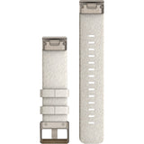 Garmin QuickFit 20 Watch Bands, Cream Heathered Nylon with Soft Gold Hardware - Fitness New Zealand