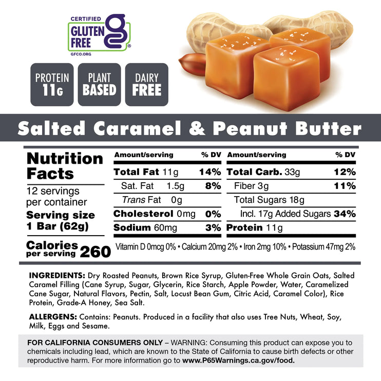 Bonk Breaker Salted Caramel and Peanut Butter Bar