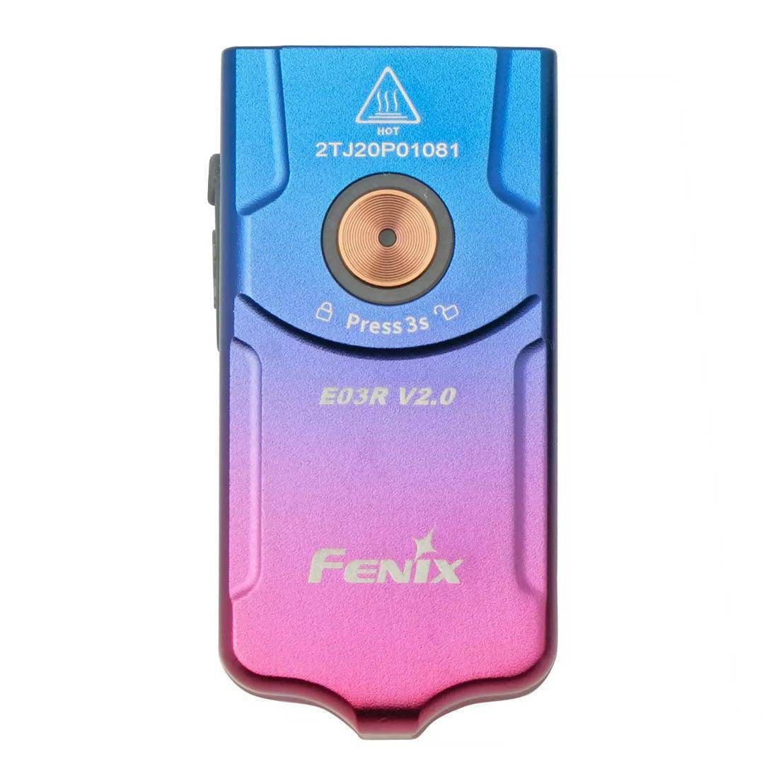 Fenix E03R V2.0 Keychain Flashlight - Nebula