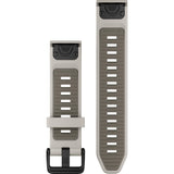 Garmin QuickFit 20 Watch Band, Fog Grey/Dark Sandstone Silicone