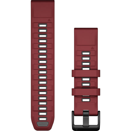 Garmin QuickFit 22 Watch Band – Marsala/Graphite Silicone