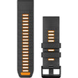 Garmin QuickFit 26 Band – Graphite/Spark Orange Silicone