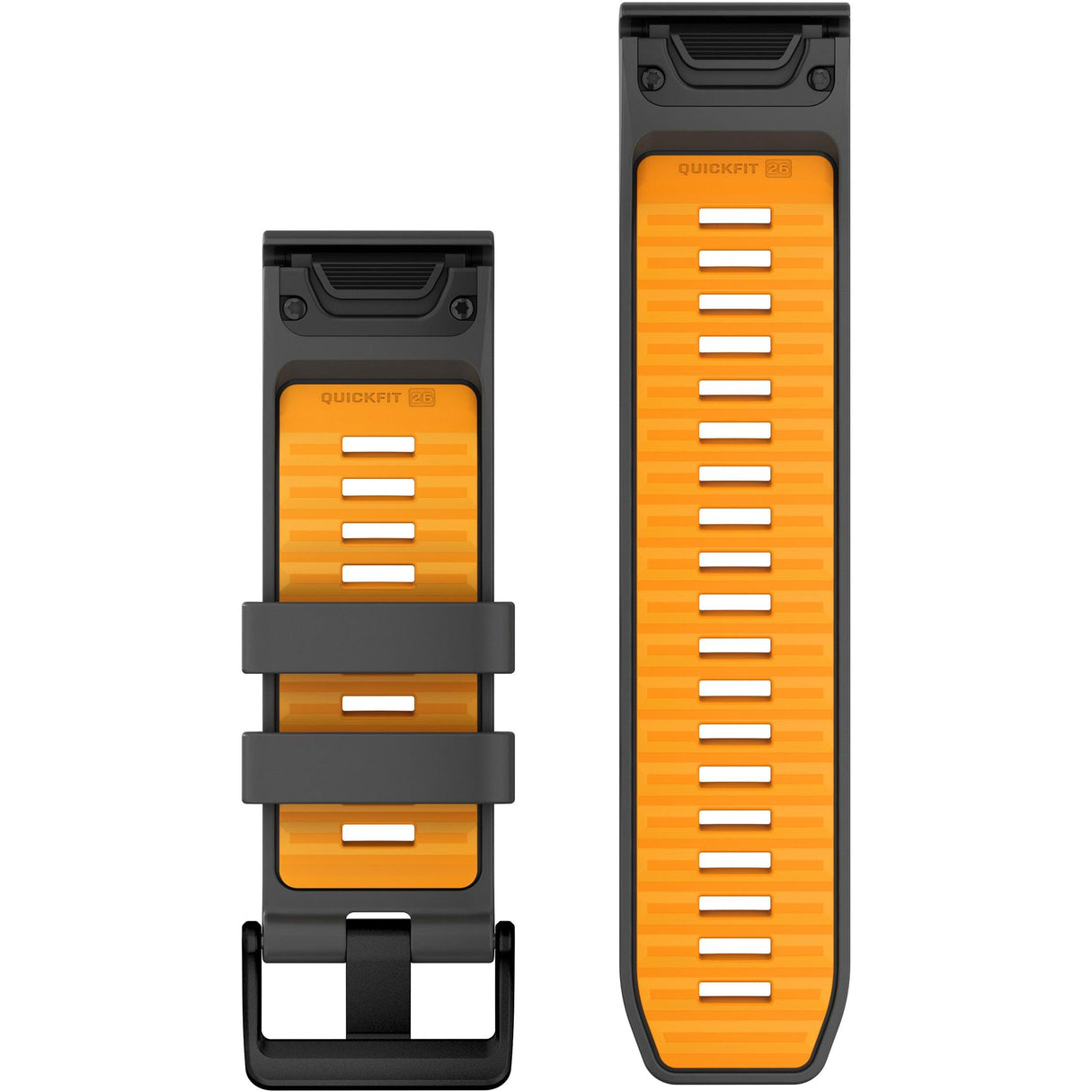 Garmin QuickFit 26 Band – Graphite/Spark Orange Silicone