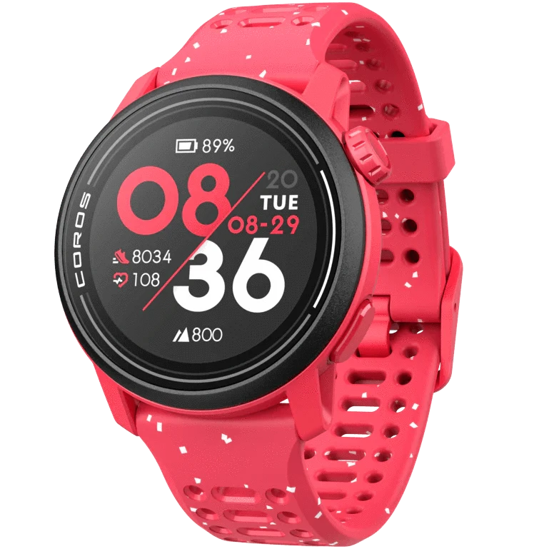 COROS PACE 3 GPS Sport Watch TRACK RED w/ Silicone Band