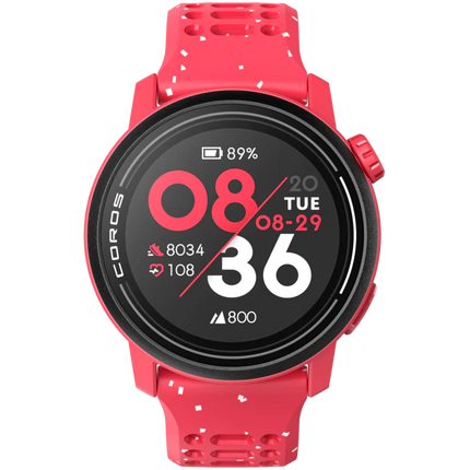 COROS PACE 3 GPS Sport Watch TRACK RED w/ Silicone Band