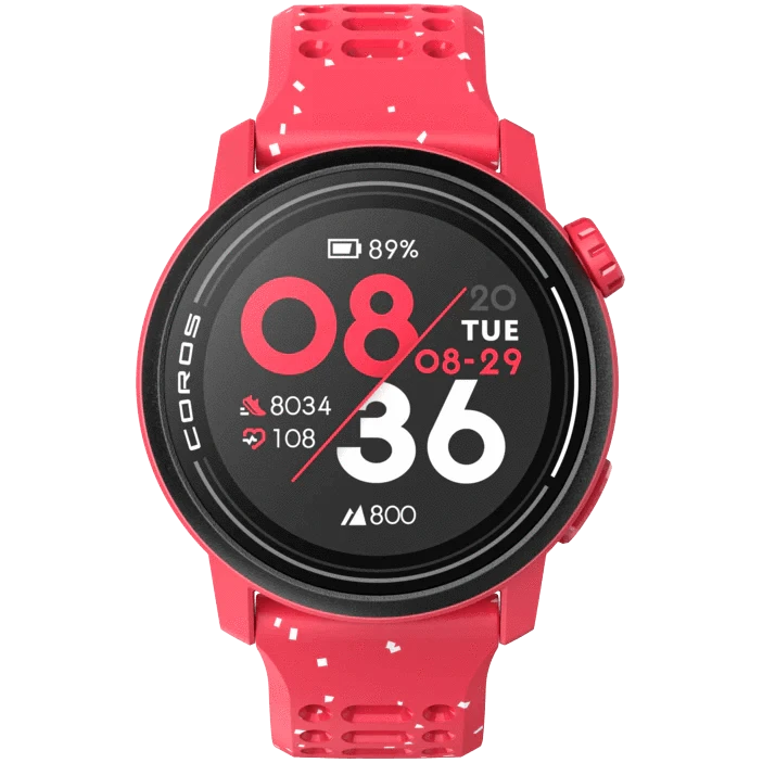 COROS PACE 3 GPS Sport Watch TRACK RED w/ Silicone Band