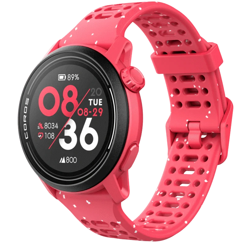 COROS PACE 3 GPS Sport Watch TRACK RED w/ Silicone Band