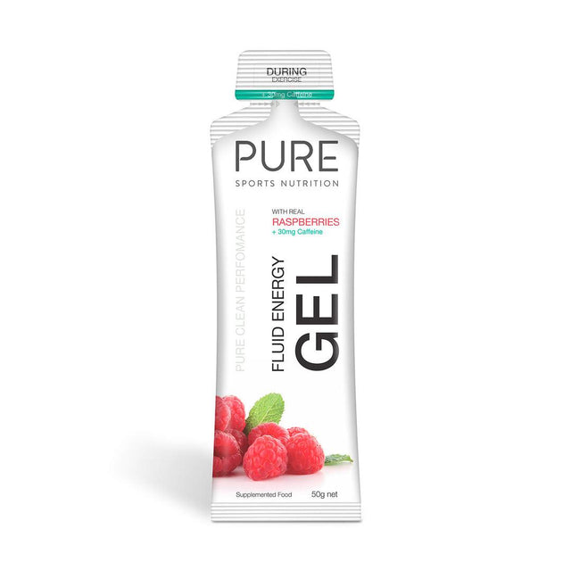 PURE Fluid Energy Gel - Raspberry + Caffeine 50G