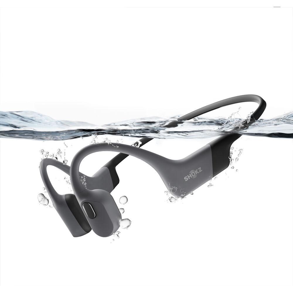 SHOKZ OpenSwim Pro Bone-Conduction Open-Ear Sport Headphones (Grey) - Fitness New Zealand