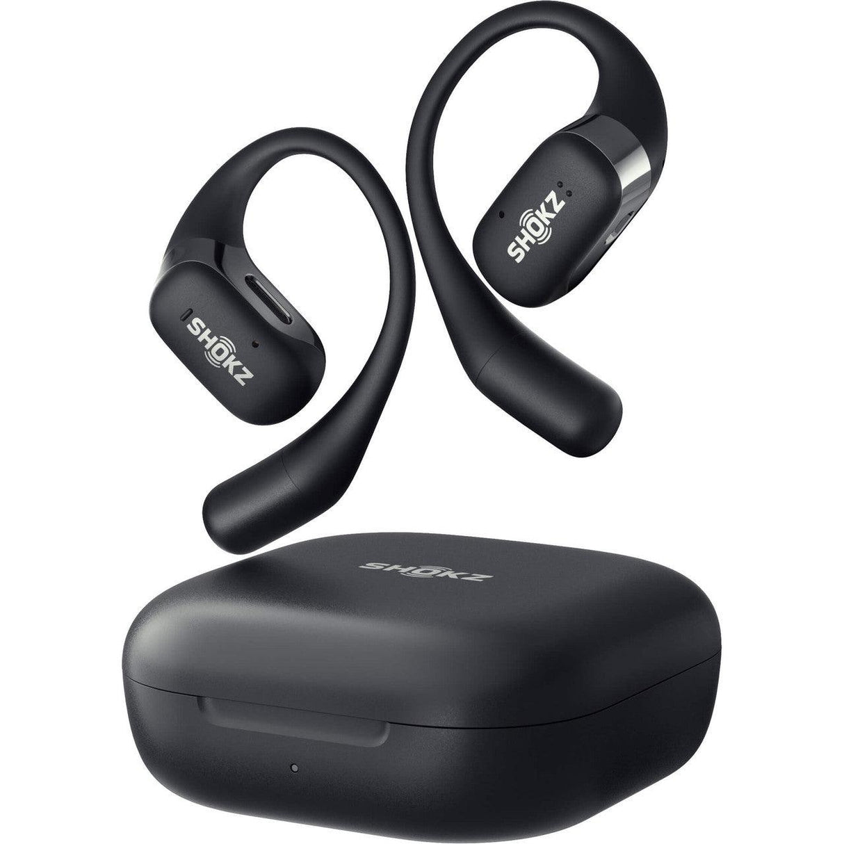 Shokz OpenFit – Open-Ear Wireless Earbuds (Black) - Fitness New Zealand