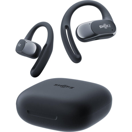 SHOKZ OpenFit Air True Wireless Open-Ear Headphones (Black) - Fitness New Zealand