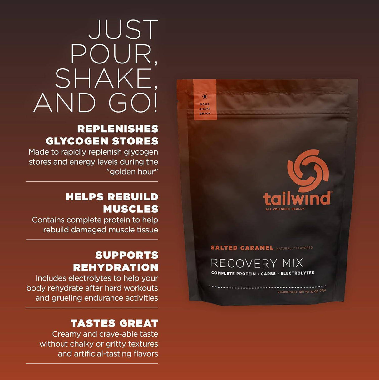 Tailwind Nutrition REBUILD Recovery Drink - Salted Caramel