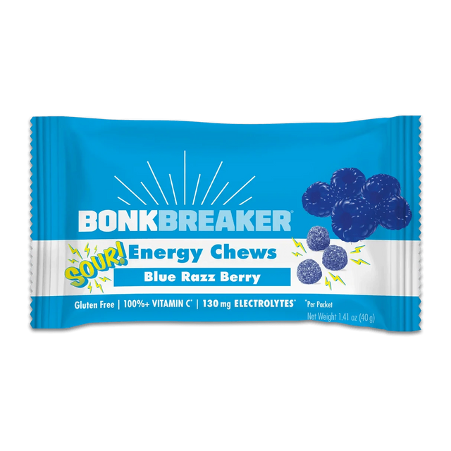 Bonk Breaker Sour Blue Razz Berry Energy Chews - 40g