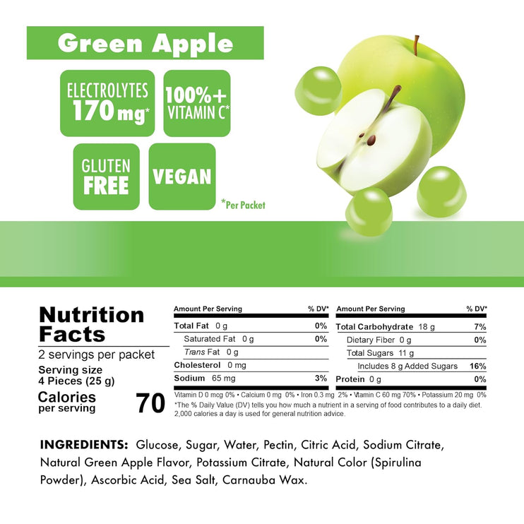 Bonk Breaker Green Apple Energy Chews - 50g