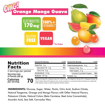 Bonk Breaker Orange, Mango, and Guava Energy Chews - 50g