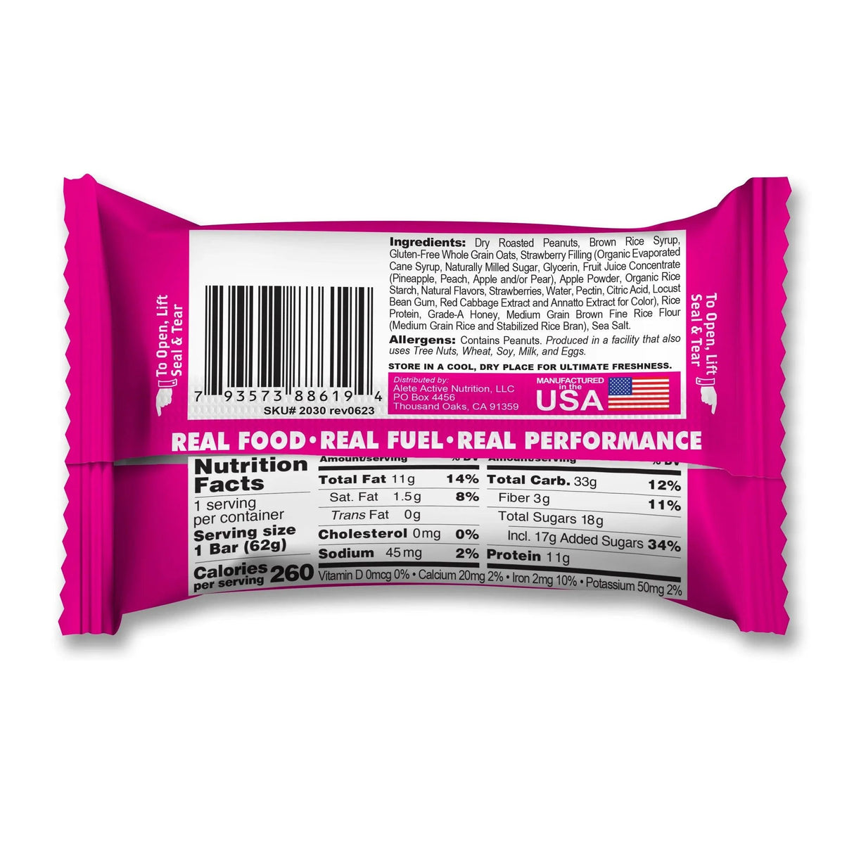 Bonk Breaker Peanut Butter & Jelly High Protein Bar - Fitness New Zealand