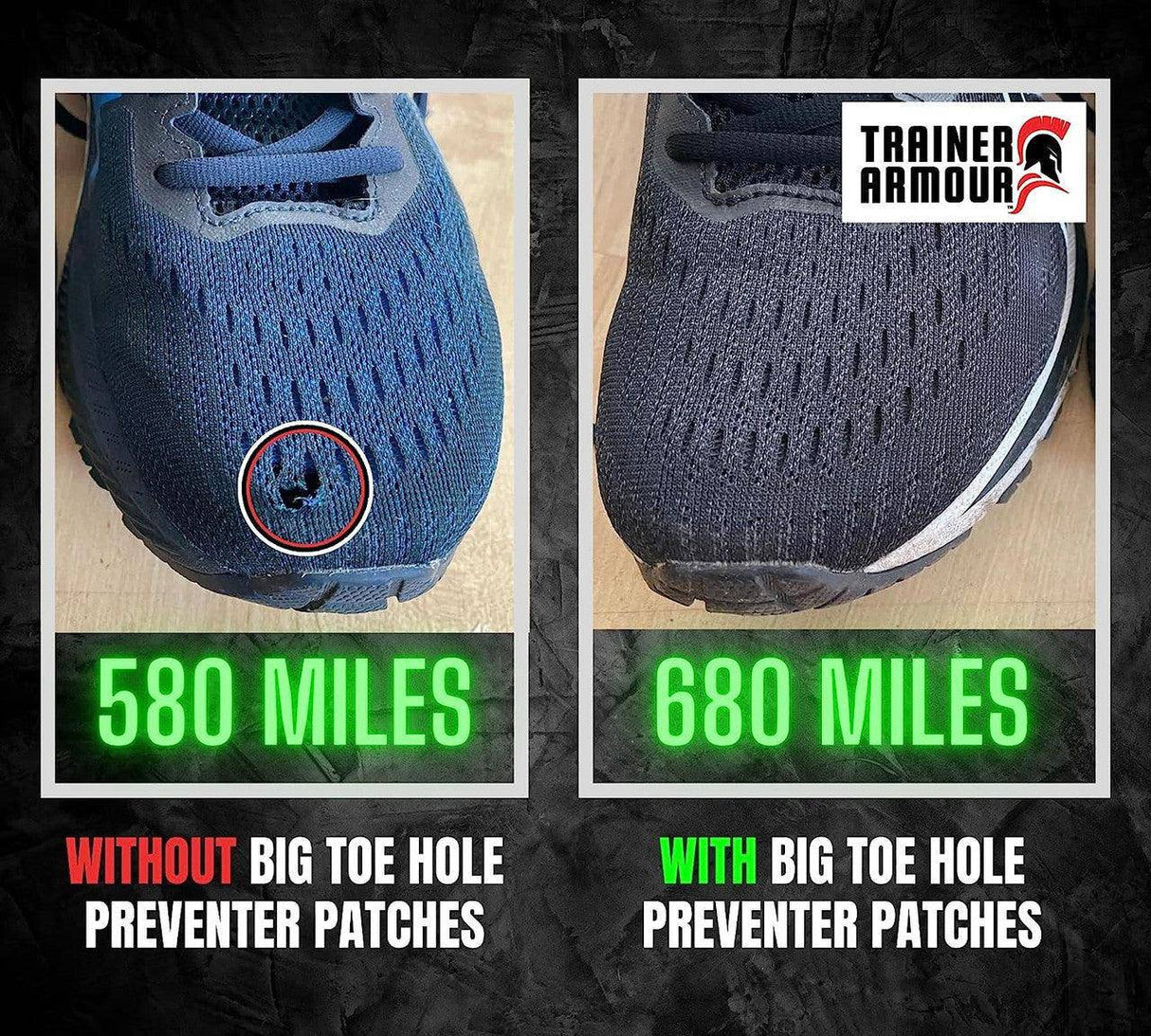 Trainer Armour Big Toe Hole Preventer Pack