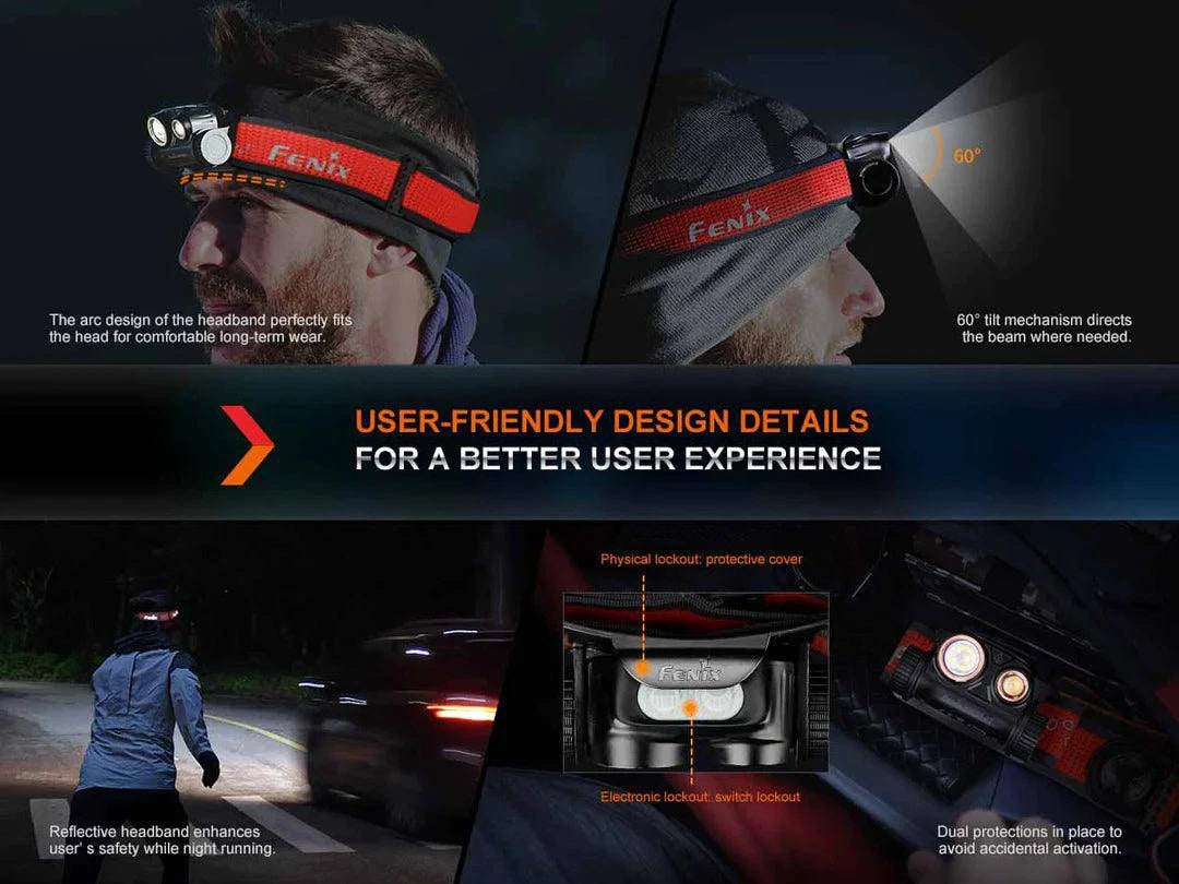 Fenix HM65R-DT Rechargeable Headlamp - Fitness New Zealand