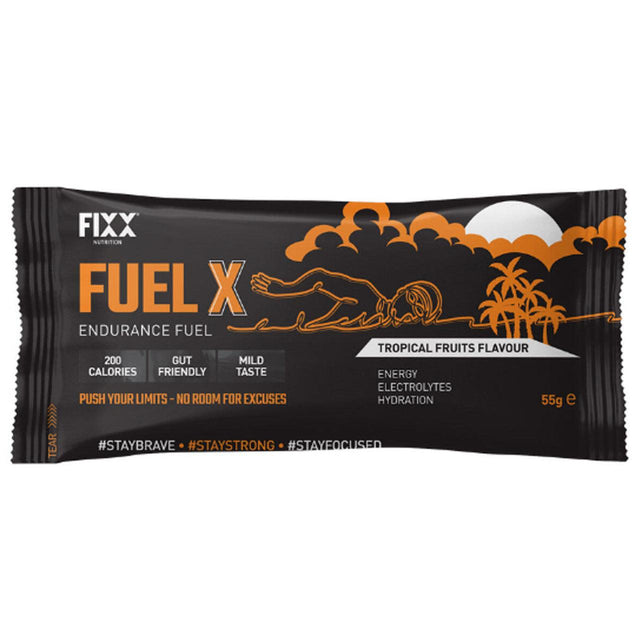 FIXX Fuel X Tropical Fruits 55g Sachet - Fitness New Zealand