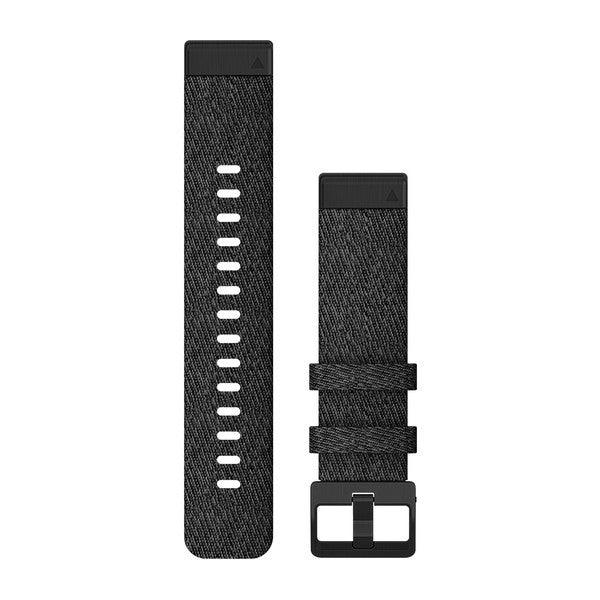 Garmin QuickFit 20 Heathered Black Nylon with Black Hardware