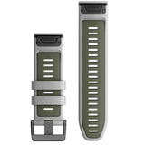 Garmin QuickFit 26 Watch Band – Fog Grey/Moss Silicone