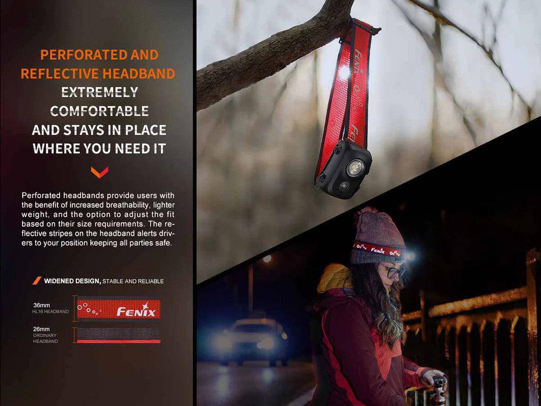 Fenix – Headlamp HL16R (450 lumens) - Fitness New Zealand