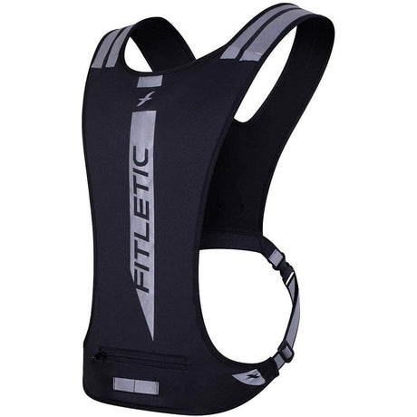 Fitletic GLO Reflective Safety Vest – Black - Fitness New Zealand