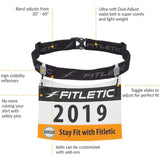 Fitletic Race 1 Bib Holder – Black/Grey