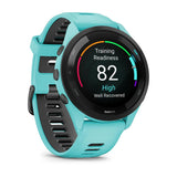 Garmin Forerunner 265 Multisport GPS Smartwatch – Black Bezel with Aqua Case