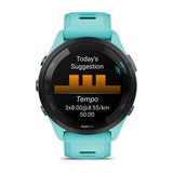 Garmin Forerunner 265 Multisport GPS Smartwatch – Black Bezel with Aqua Case