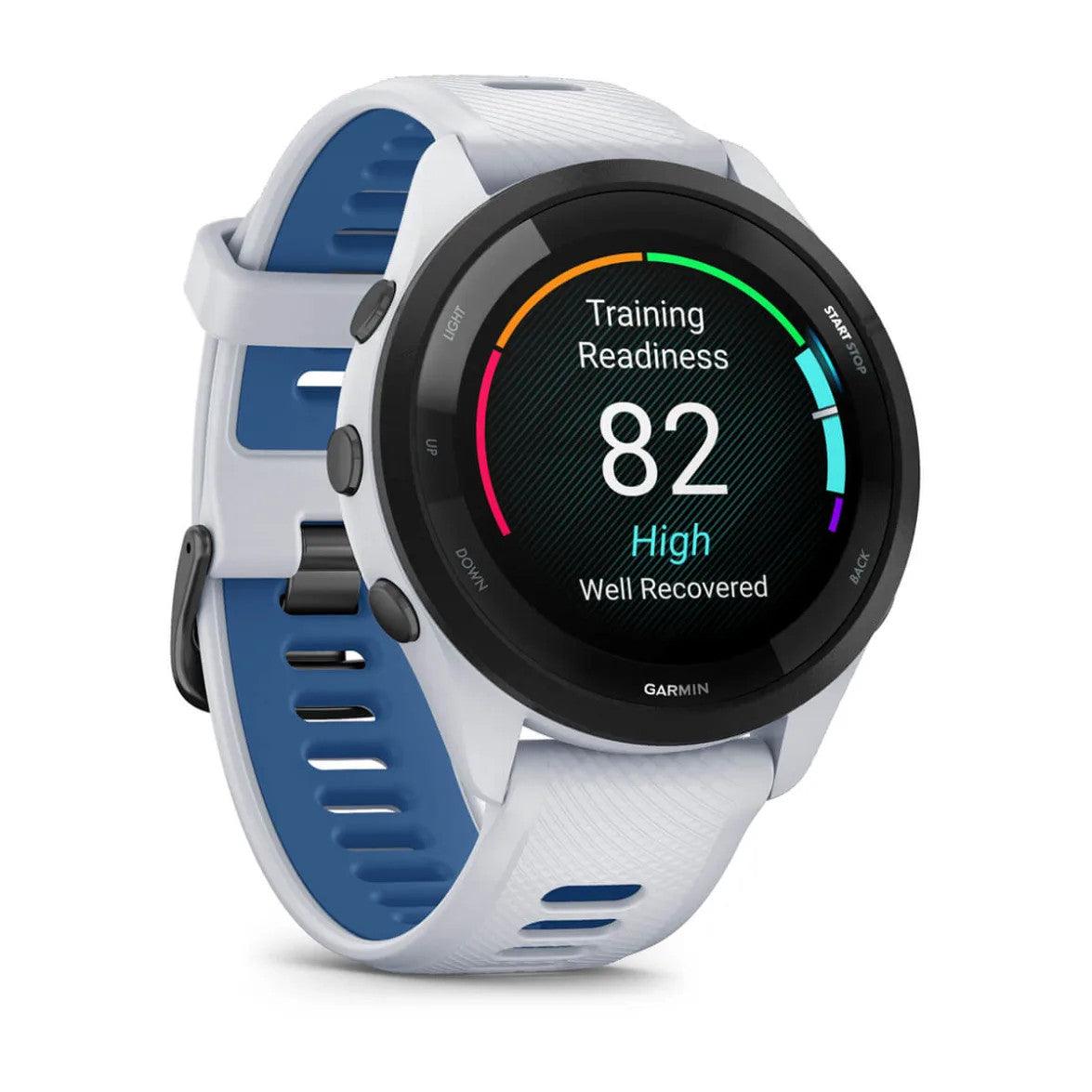 Garmin Forerunner 265 Multisport GPS Smartwatch – Black Bezel with Whitestone Case