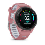 Garmin Forerunner 265S Multisport GPS Smartwatch – Black Bezel with Light Pink Case - Fitness New Zealand