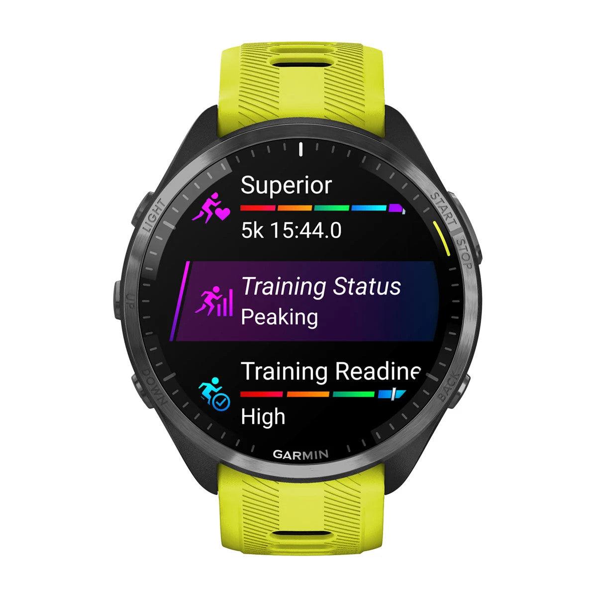 Garmin Forerunner 965 Multisport GPS Smartwatch – AMP Yellow - Fitness New Zealand