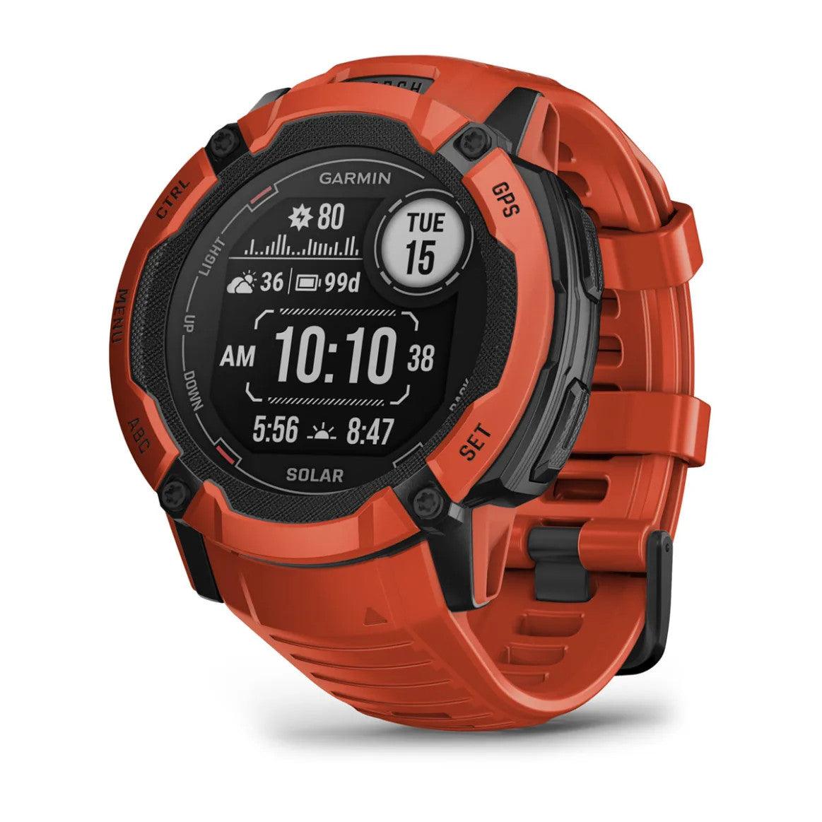 Garmin Instinct 2X Solar – Flame Red