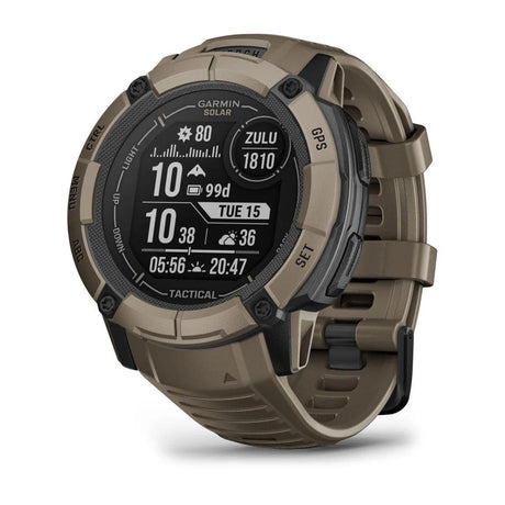 Garmin Instinct 2X Solar – Coyote Tan Tactical Edition