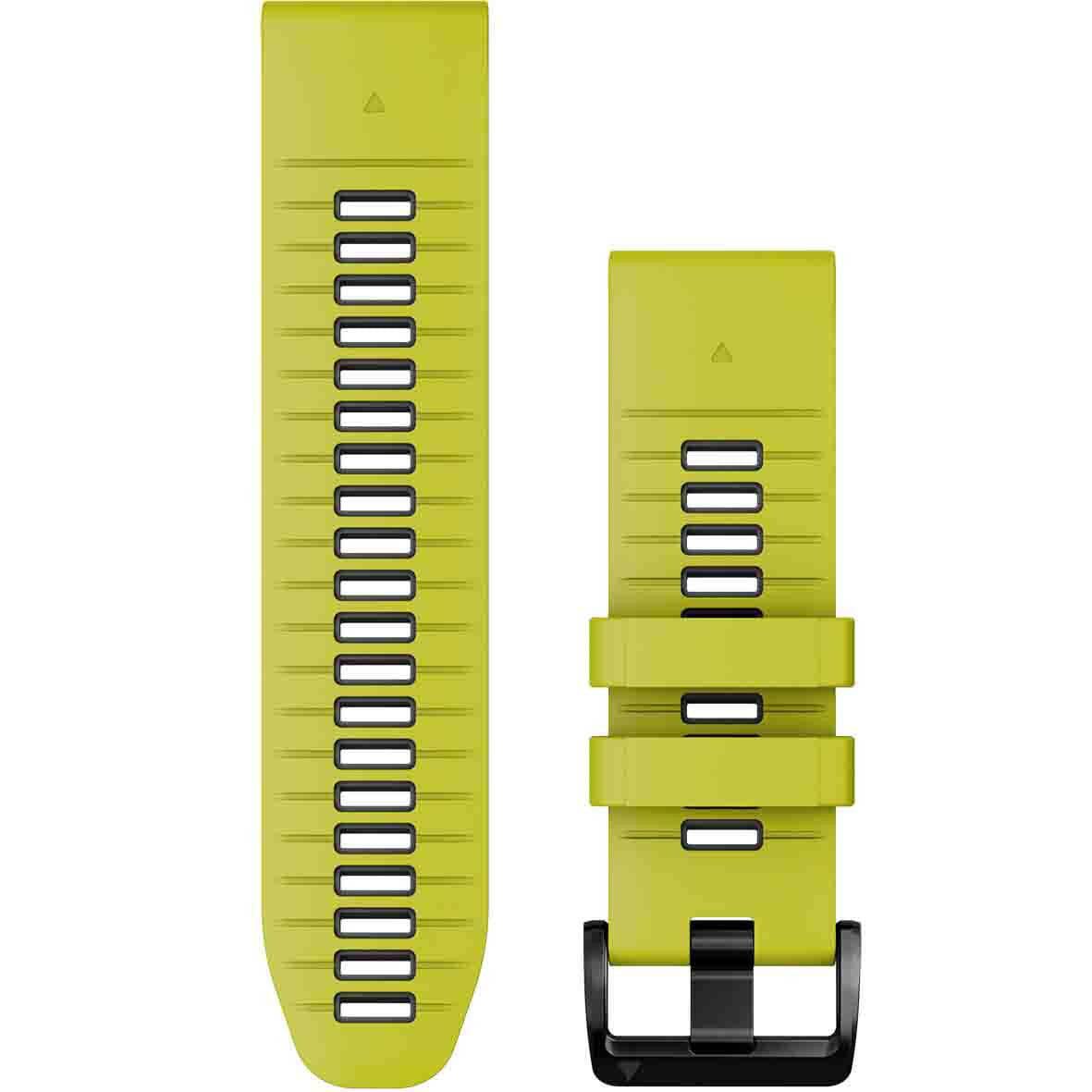 Garmin QuickFit 26 Watch Band – Electric Lime/Graphite Silicone