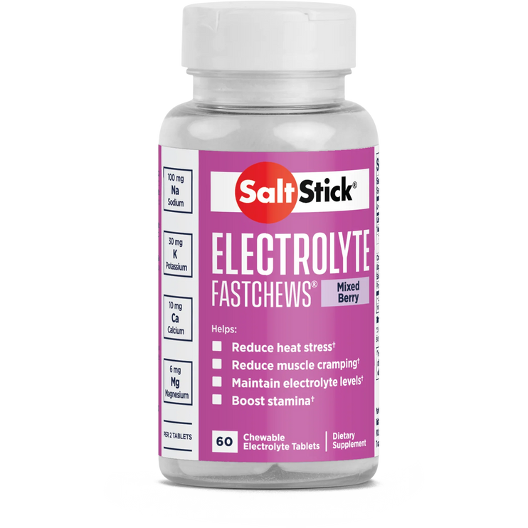 SaltStick FastChews - 60 Chewable Electrolytes - Mixed Berry