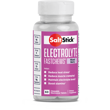 SaltStick FastChews - 60 Chewable Electrolytes - Mixed Berry