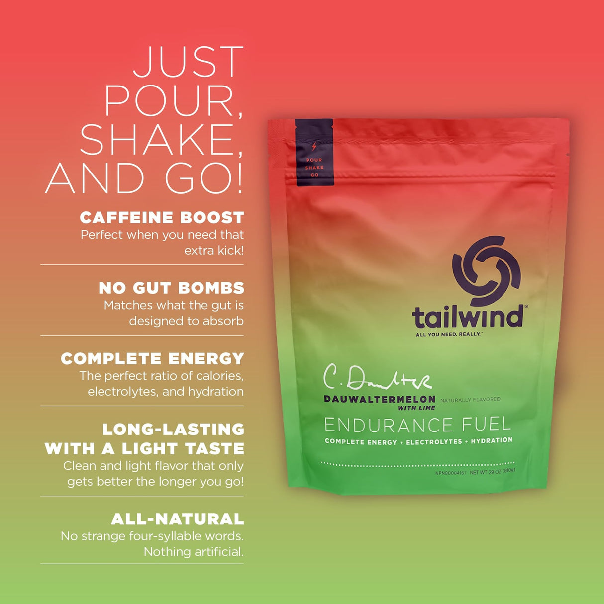 Tailwind Nutrition - Dauwaltermelon - 30 Serve