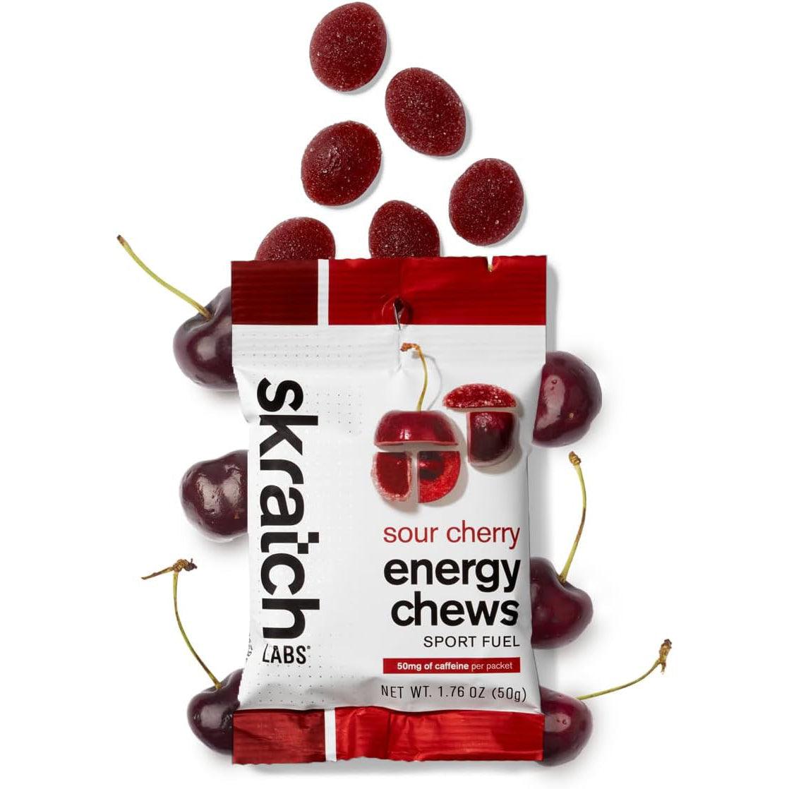 Skratch Labs Cherry Energy Chews + Caffeine