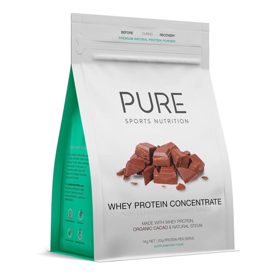 PURE Whey Protein - Chocolate - 1kg - Fitness New Zealand